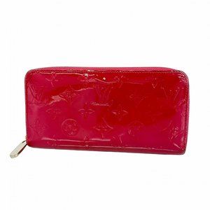 Louis Vuitton Vernis Zippy Wallet M91597 Rose Indigo Women's